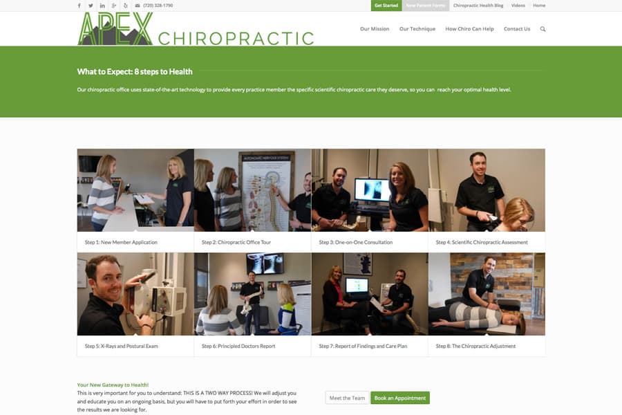 Chiropractor Website screenshot 5