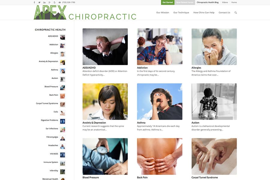Chiropractor Website screenshot 6