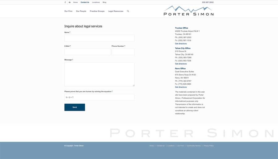 Law Firm Website screenshot 3